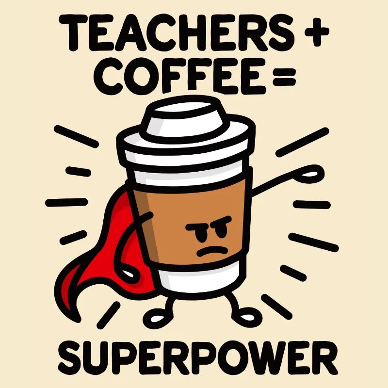 Professeurs + café = superpower superhero
