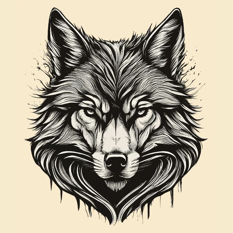 Wolfskopf-Tinte graviert