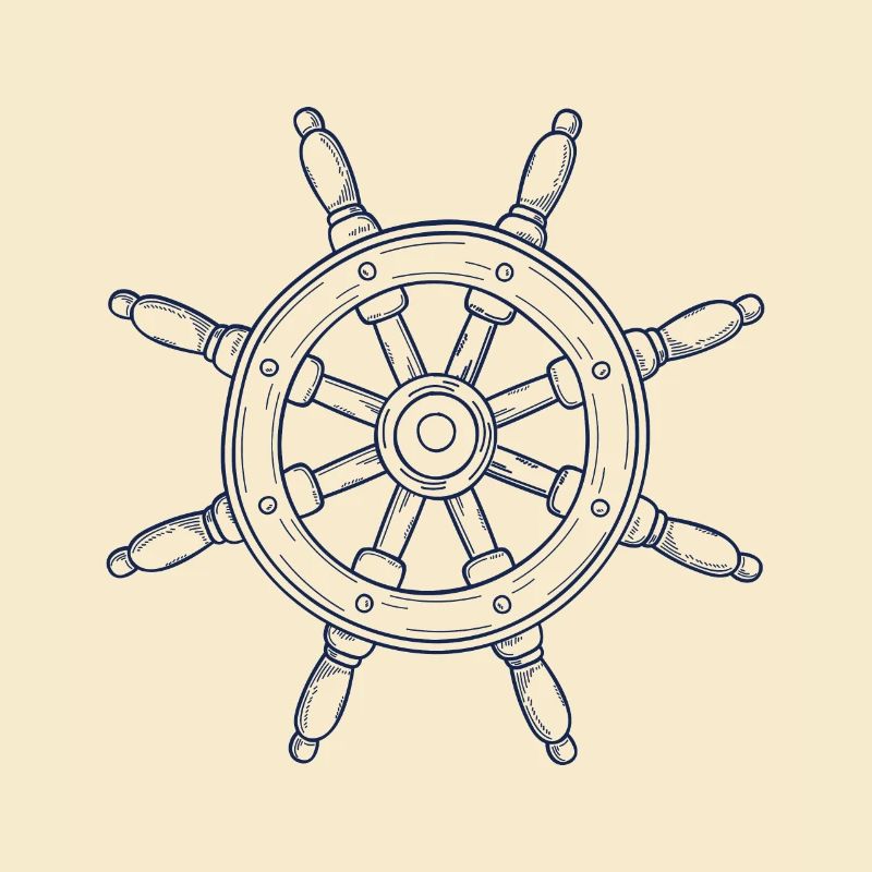 Conception de volant dessiné à la main