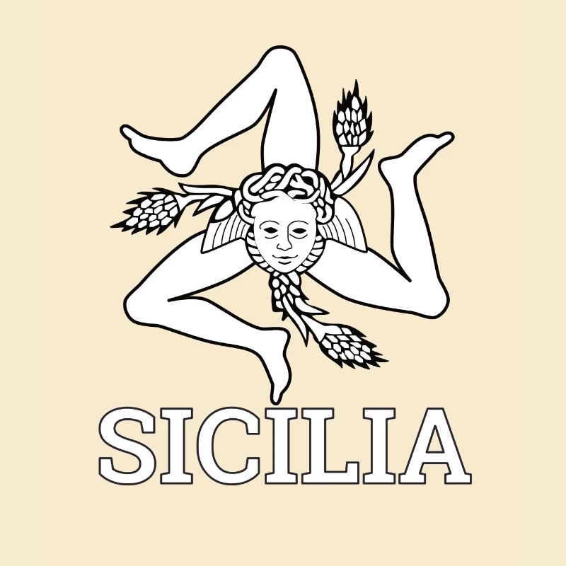 « Drapeau sicilien » - Sicile, Sicilia