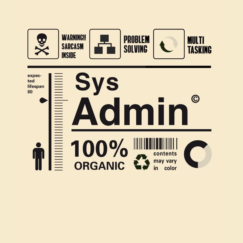 administrateur système ordinateur nerd pc kit programmeur humour lo