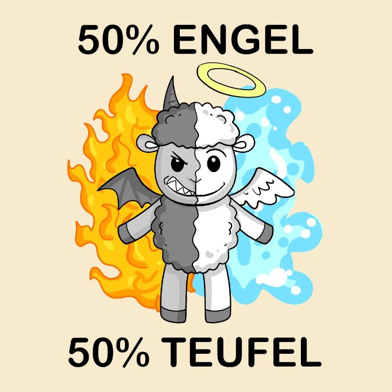 Schaf - Engel und Teufel