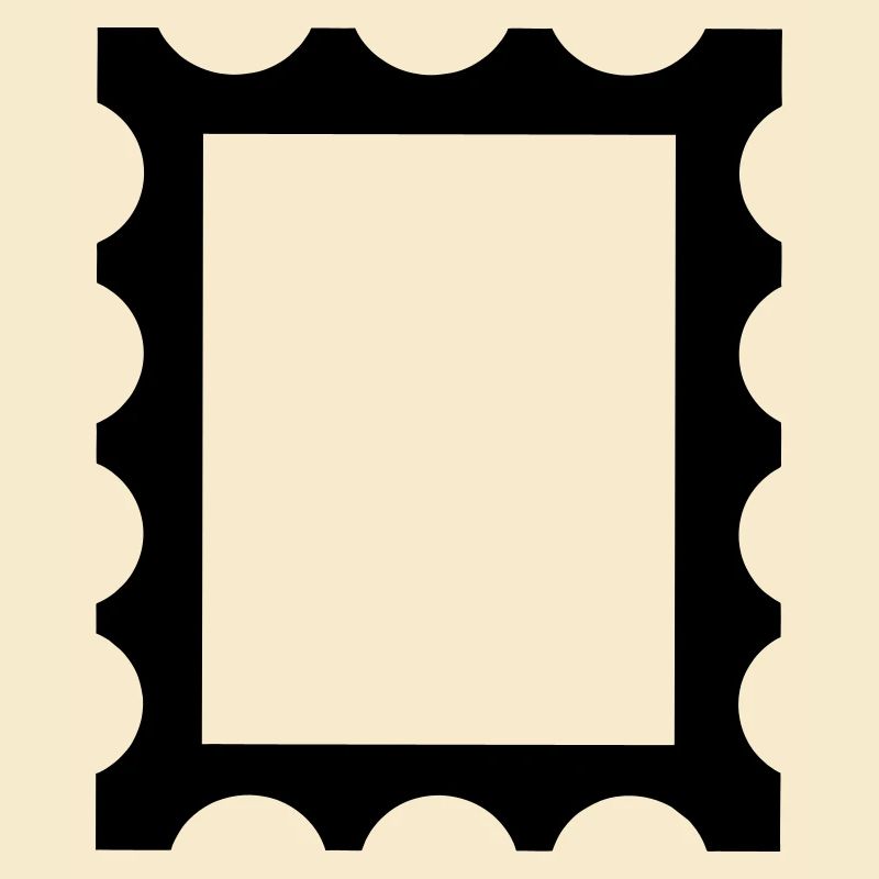 Stamp contour frame