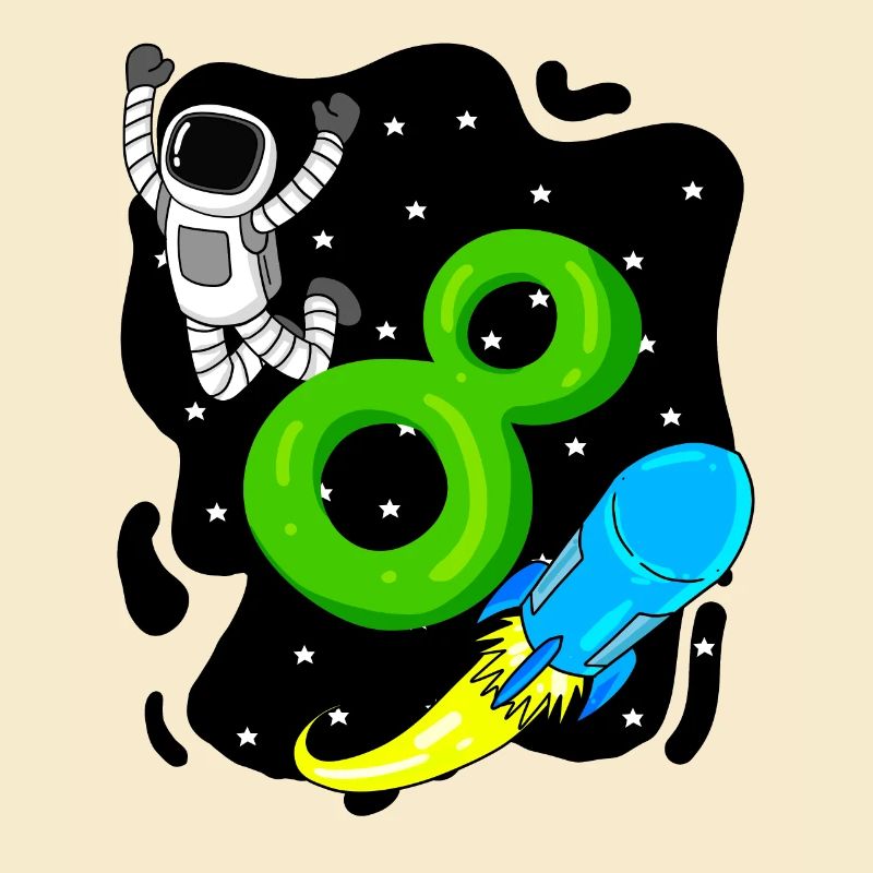 8e anniversaire - 8 ans Jeune astronaute
