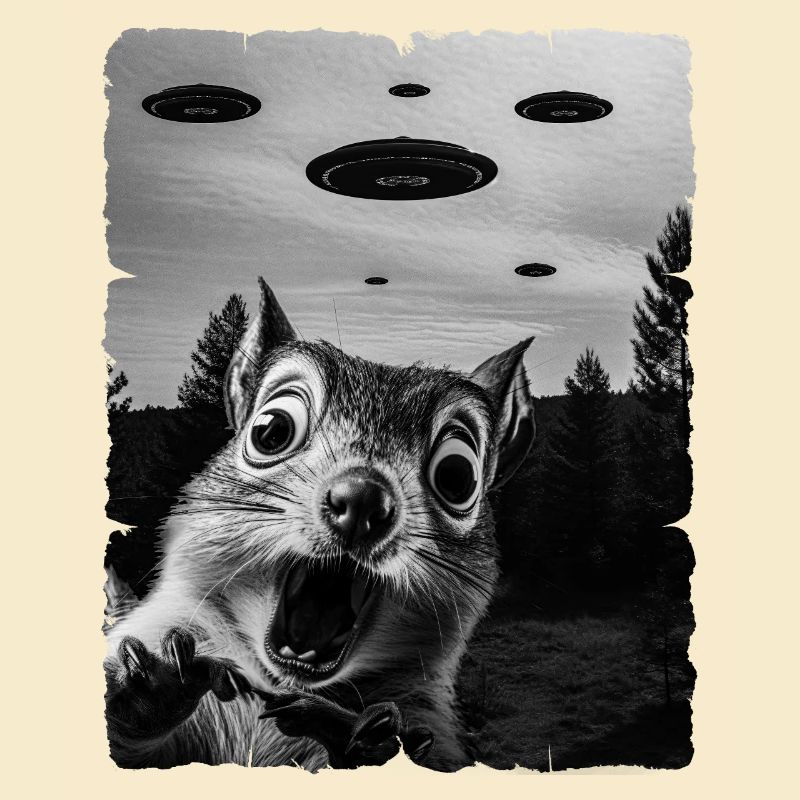 Écureuil Alien Invasion Uap Weirdcore