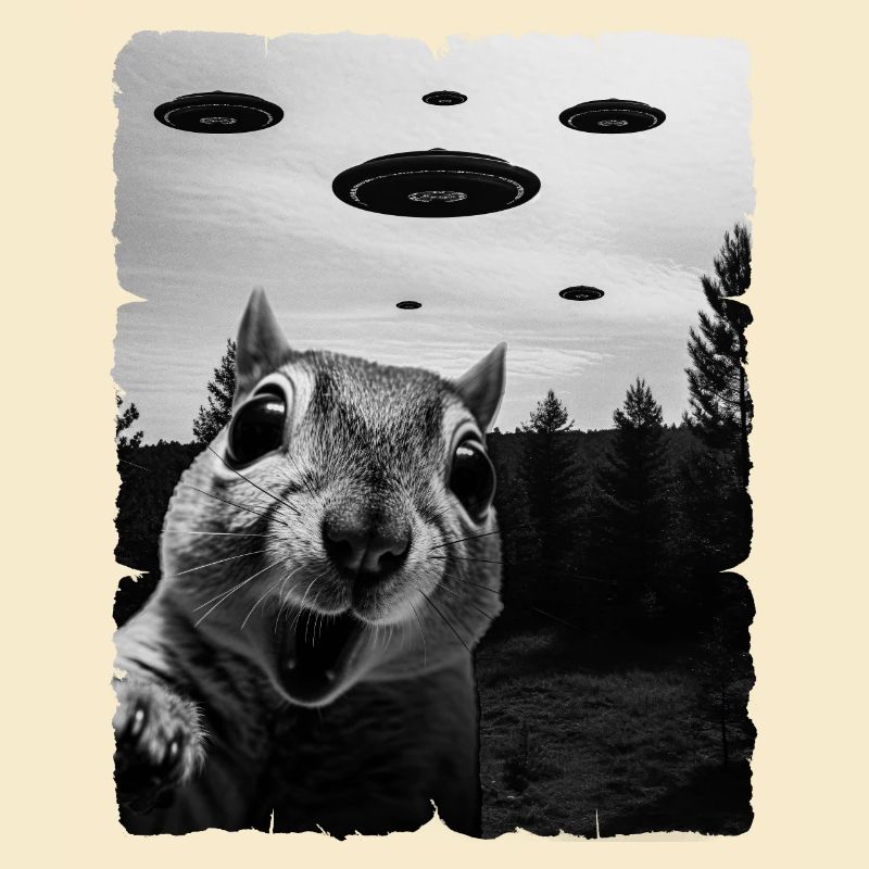 Eichhörnchen Auserirdisch Invasion Uap Weirdcore