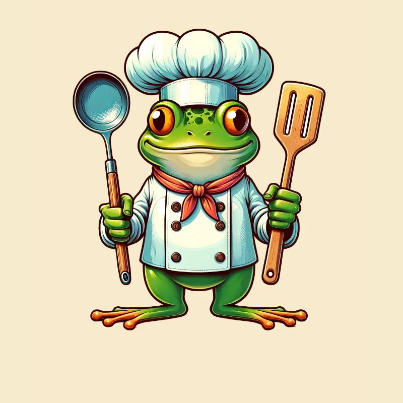 Chef Frog Funny Kitchen Design