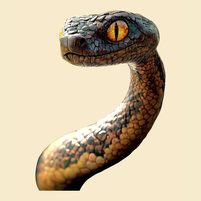 Serpent Python Cobra Mamba Serpent à sonnettes Serpent