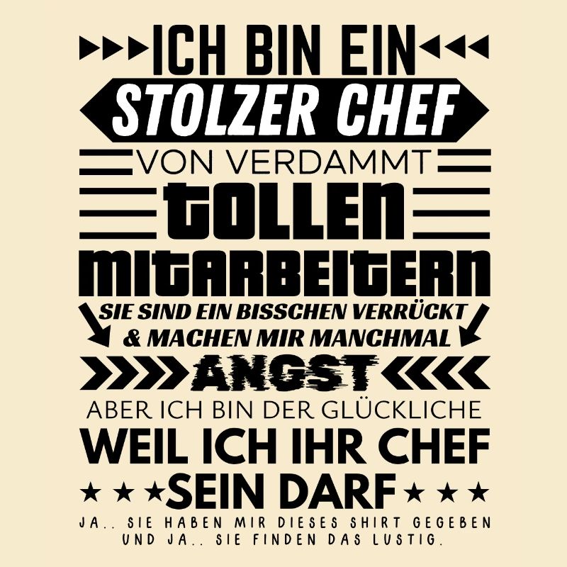 stolzer Chef Von Verdammt Tollen Mitarbeitern