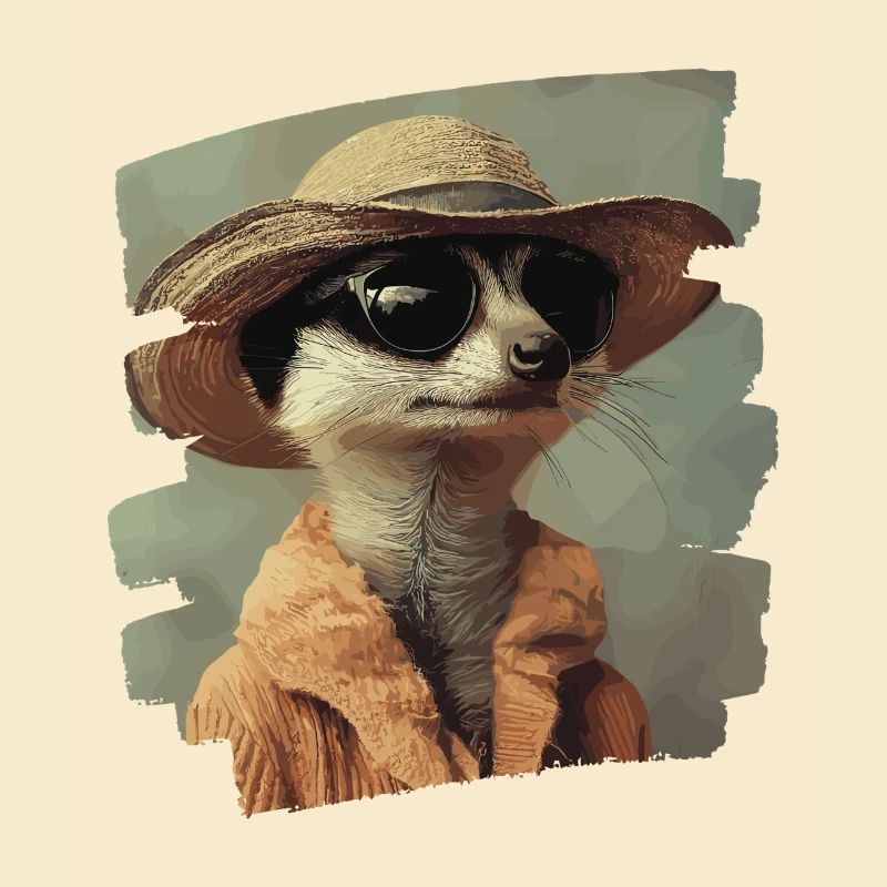 Erdmännchen Retro