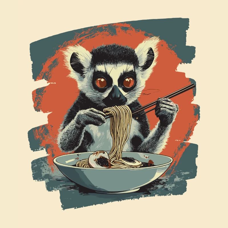Lemur Ramen Rétro