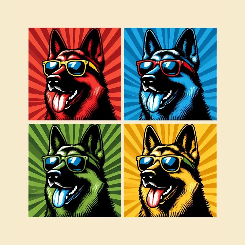 Shepherd's Pop Art Bear, Teddy, Biscuit, Waffles