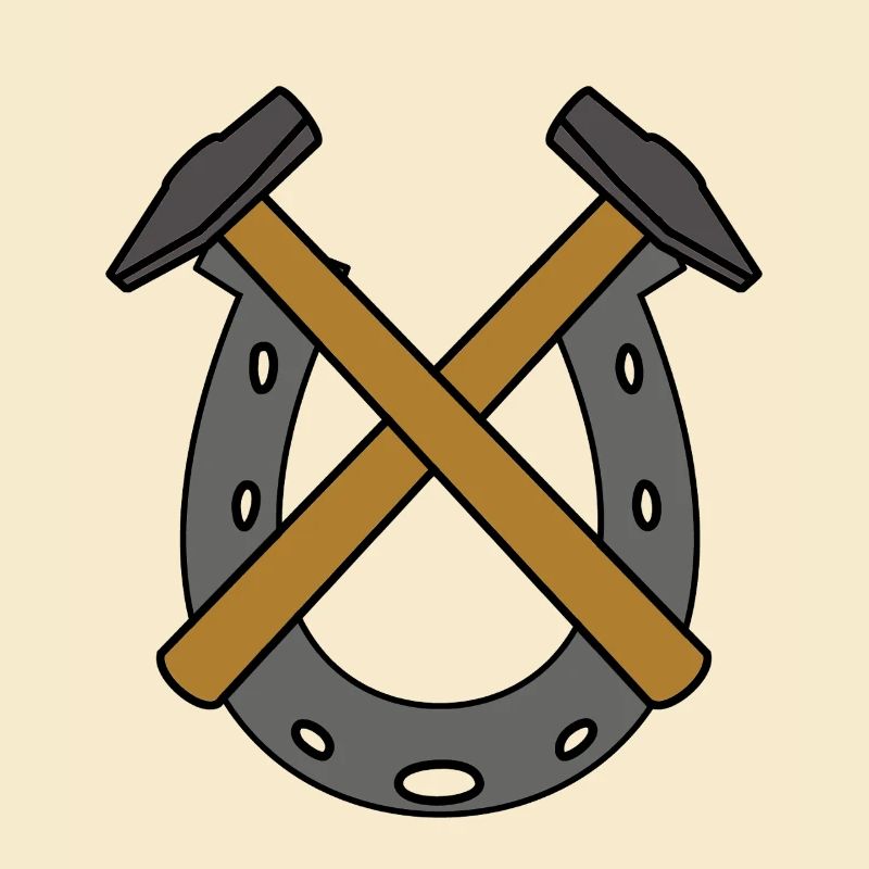 Fer à cheval Cheval de forgeron