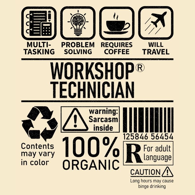 Workshop Technician multi tasking problem solving