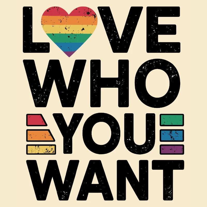 Rainbow Heart Pride Print