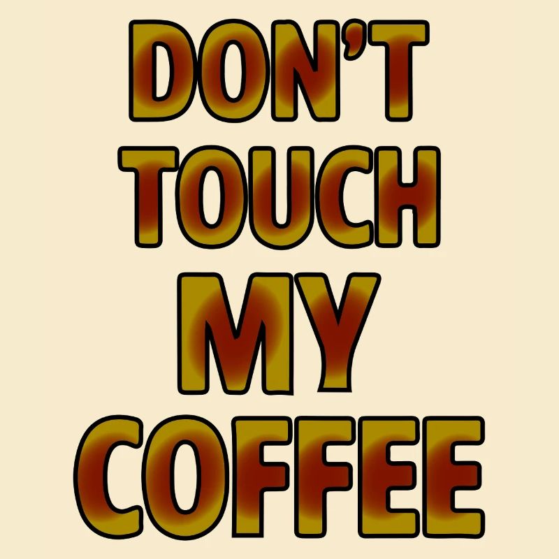 Bold Coffee Warning Graphic