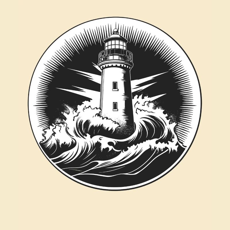 Lighthouse in the storm