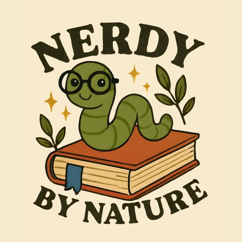 Funny bookworm