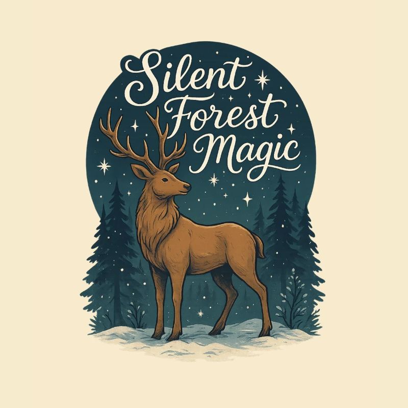 Winter Deer – Silent Forest Magic