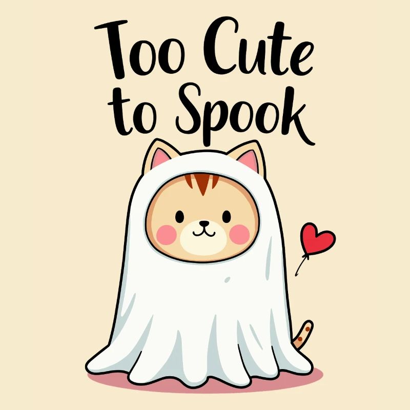 Trop mignon pour effrayer Chat mignon Graphique