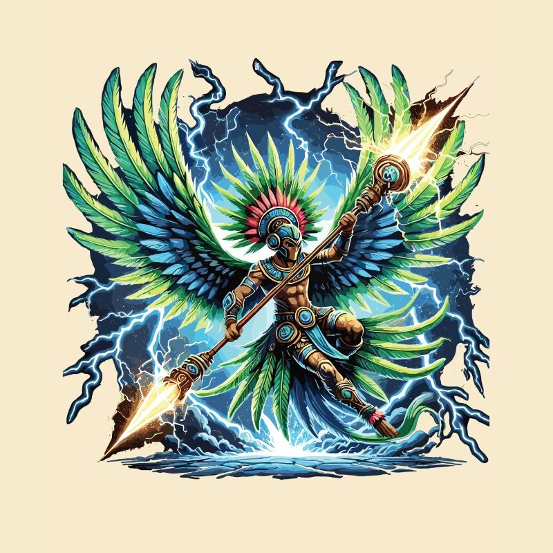 World Form Winged Warrior Aztecs
