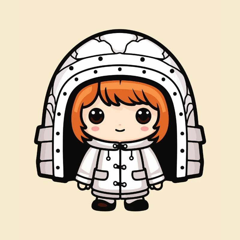 Winter Eskimo Iglu Comic