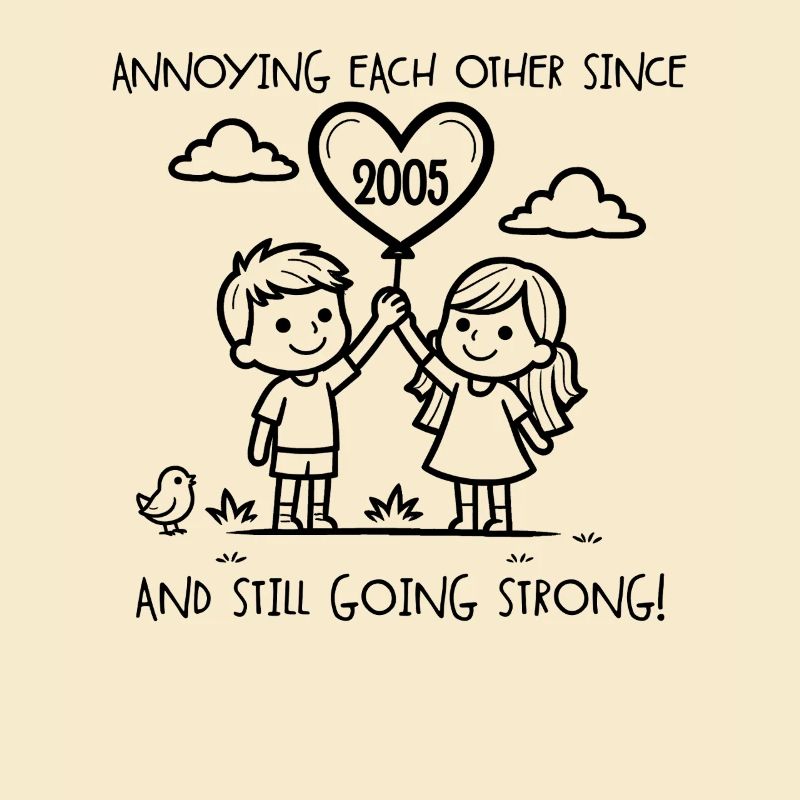 Einander nerven seit 2005 Jubiläum