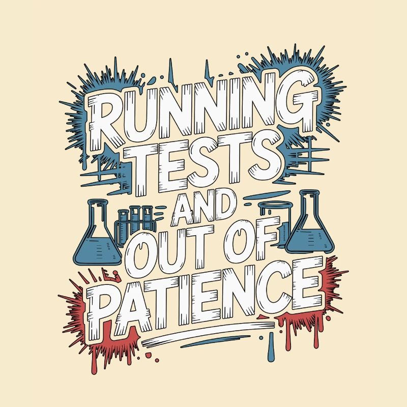 Lab Technician Running Tests And Laboratory Work