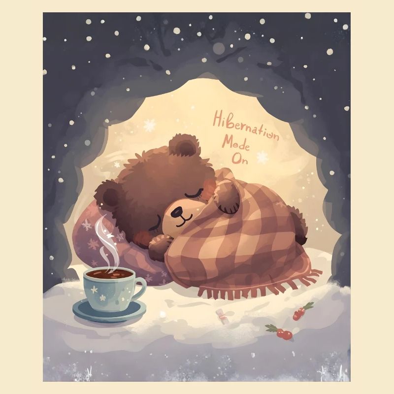 Winterschlafmodus in der gemütlichen Bärennacht