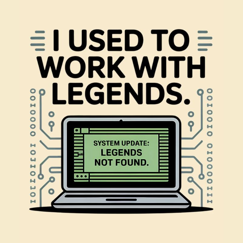 J’avais l’habitude de travailler avec les légendes Cadeau d’adieu pour collègue