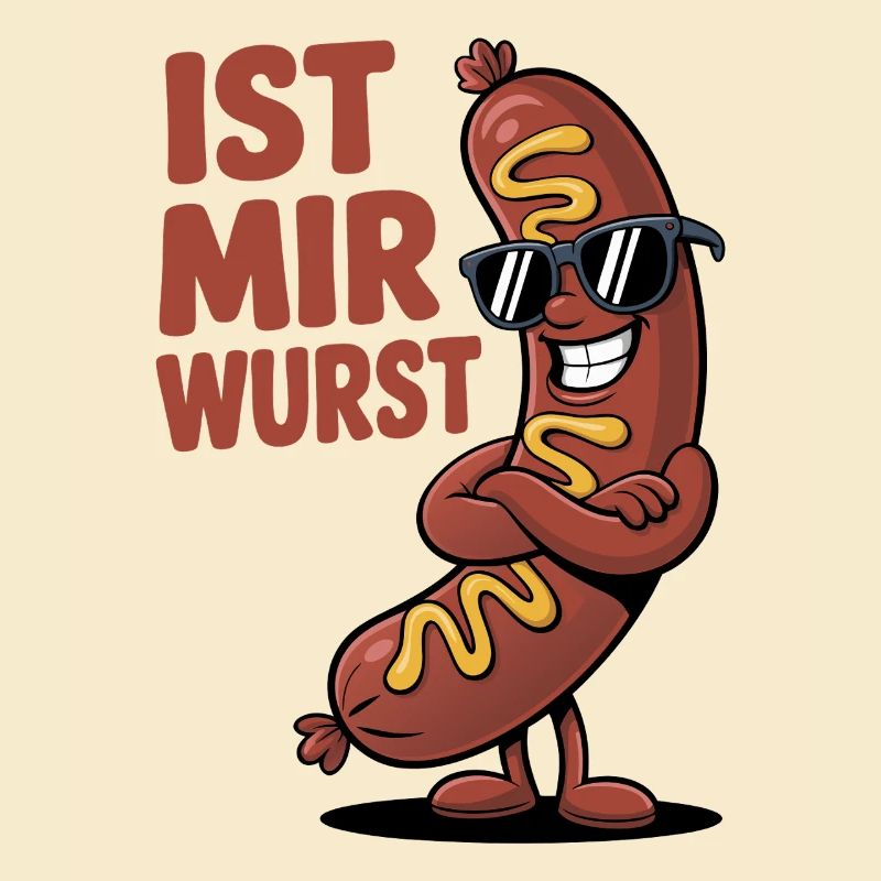 Ist mir Wurst – cooler Spruch mit Witz