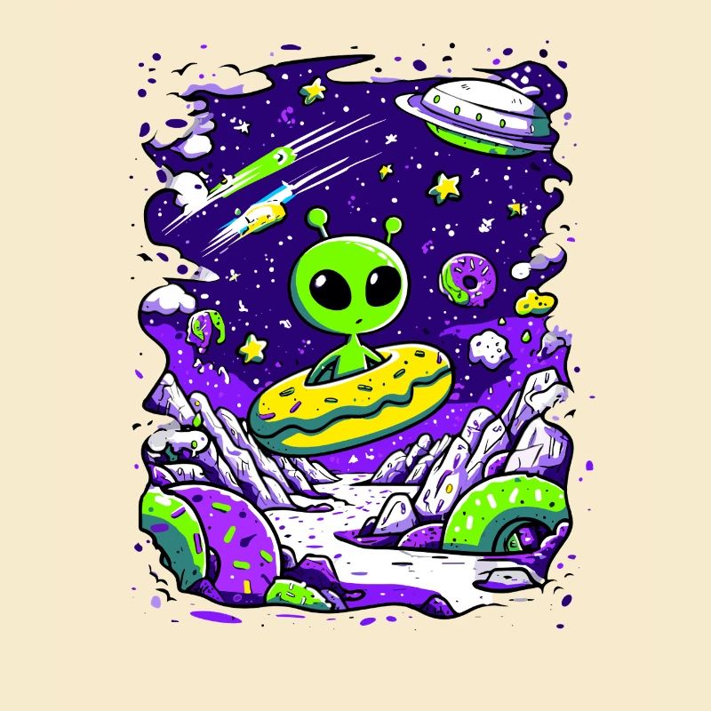 Beignet extraterrestre dans l’espace