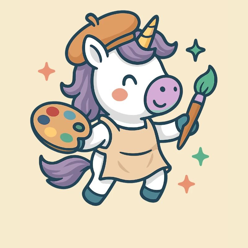 Creative Unicorn Painter, Art and Colors