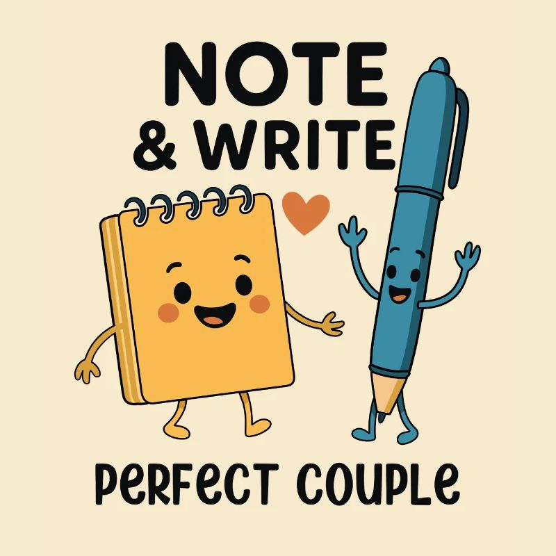 Note & Write Perfect Couple Fun Design