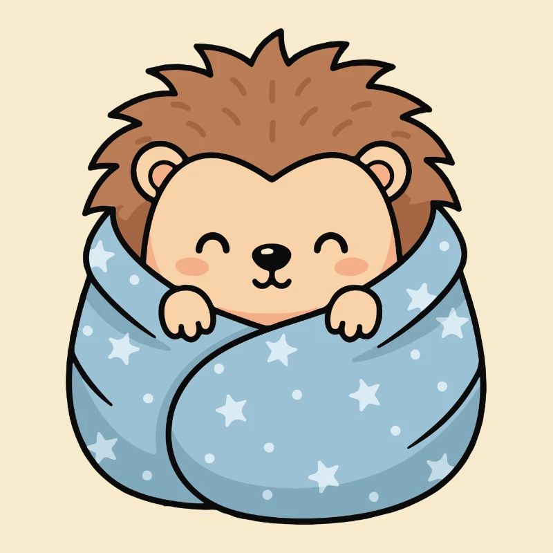 Star-hedgehog cuddle