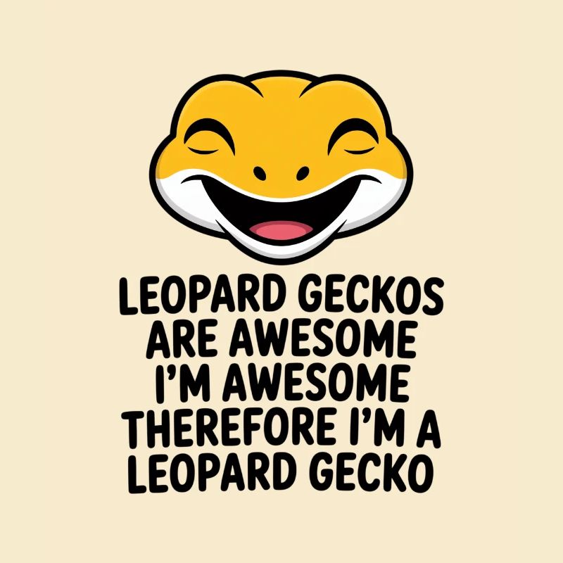 Leopard Gecko Laugh Artwork