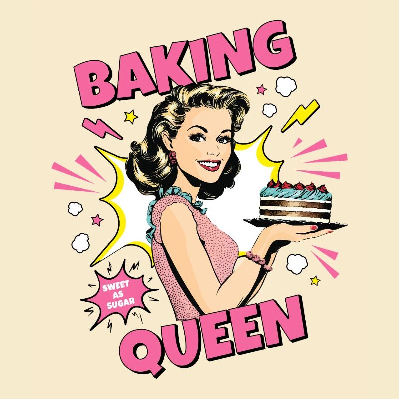 Baking Cake Baking Queen Baking Fairy Baker Pop Art