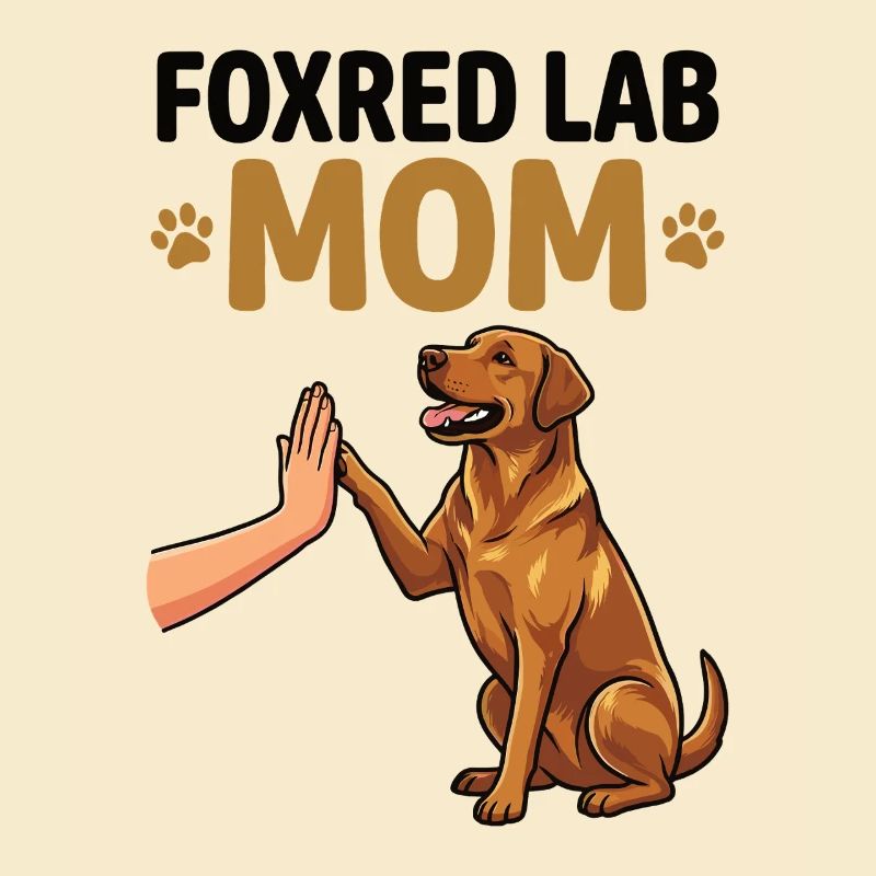 Maman labrador Fox Red – Design de chien High Five