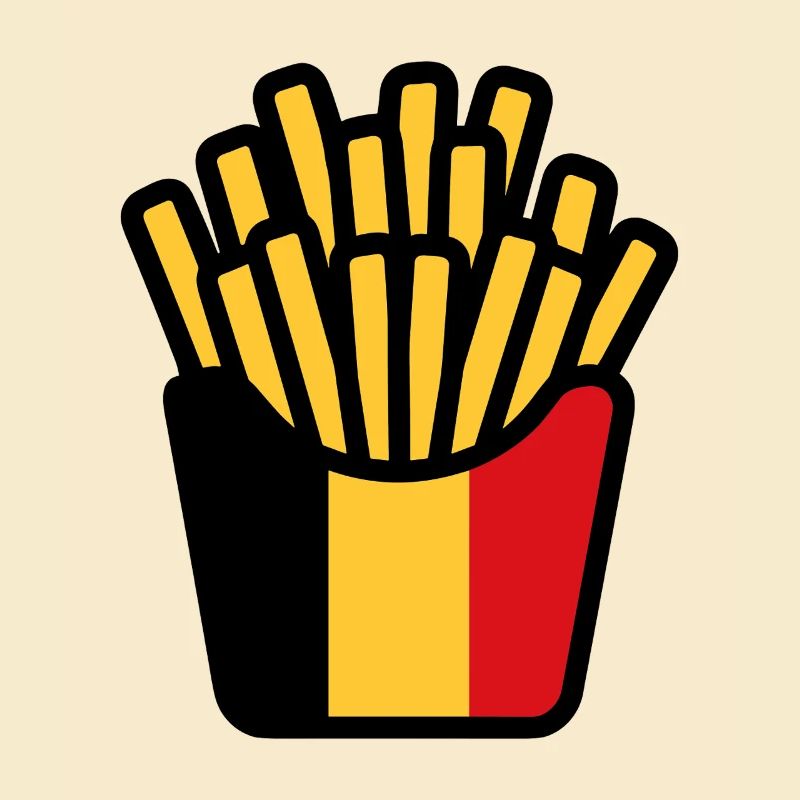 Frites Pop Art Jaune Rouge