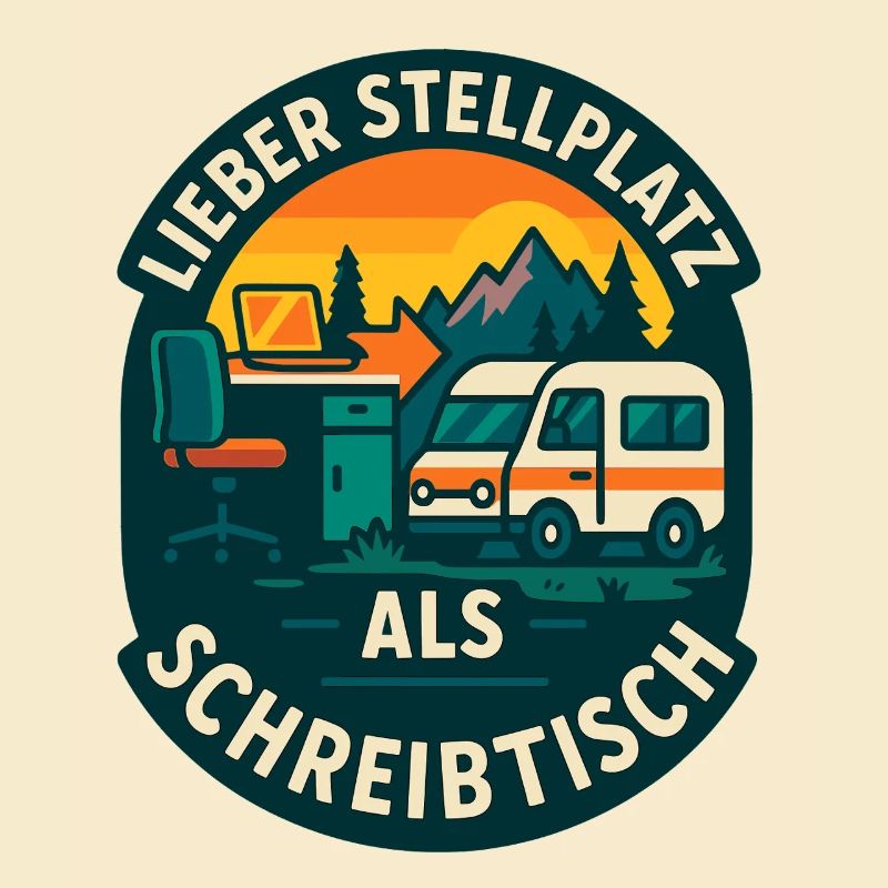 Rather a parking space than a desk | Vanlife