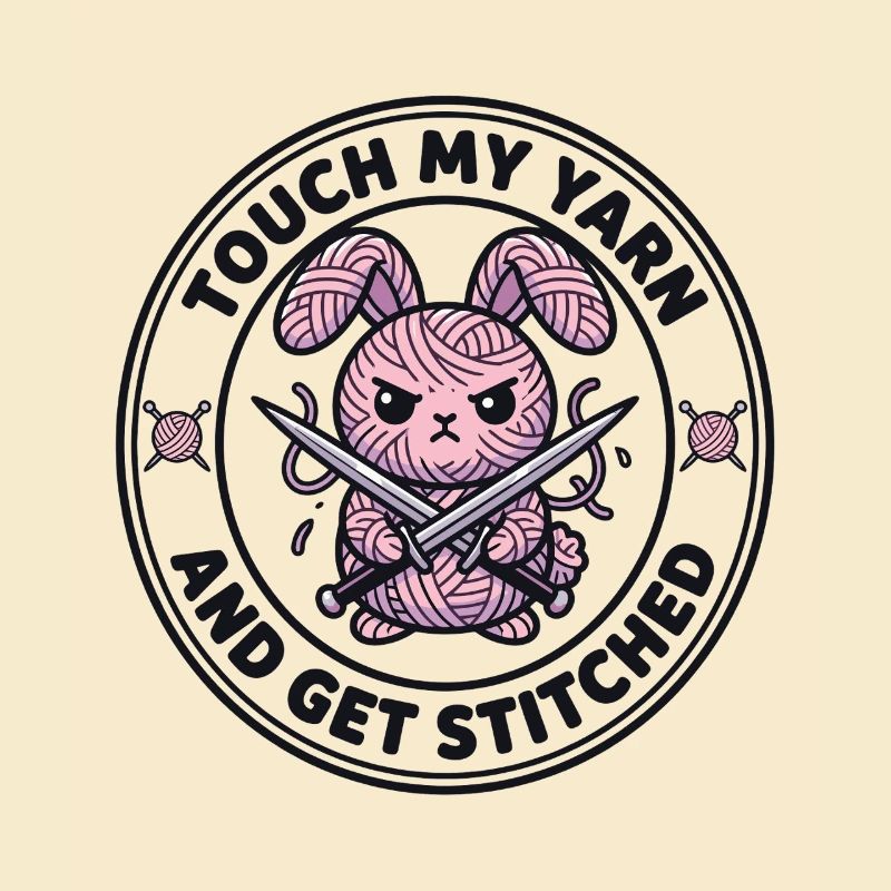 Touch My Yarn - Frecher Strickhase