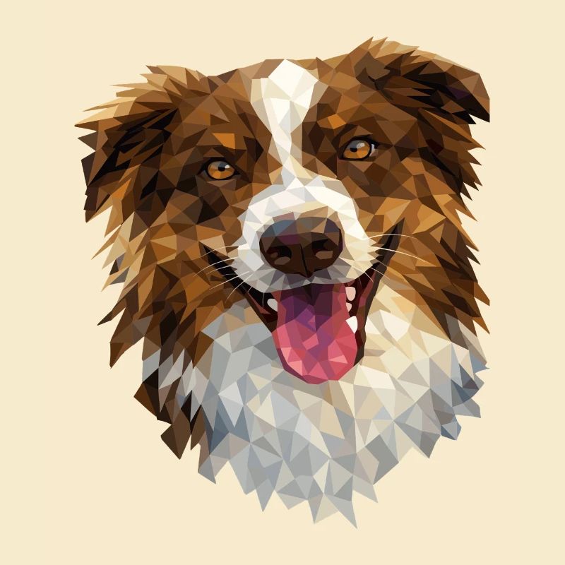 Australian Shepherd – Conception géométrique de chien