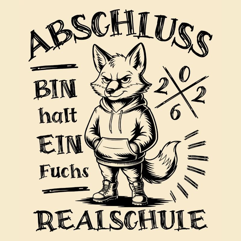 Abschluss 2026 Realschule - Bin halt ein Fuchs