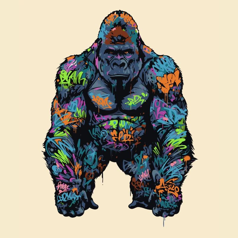 Gorille graffiti