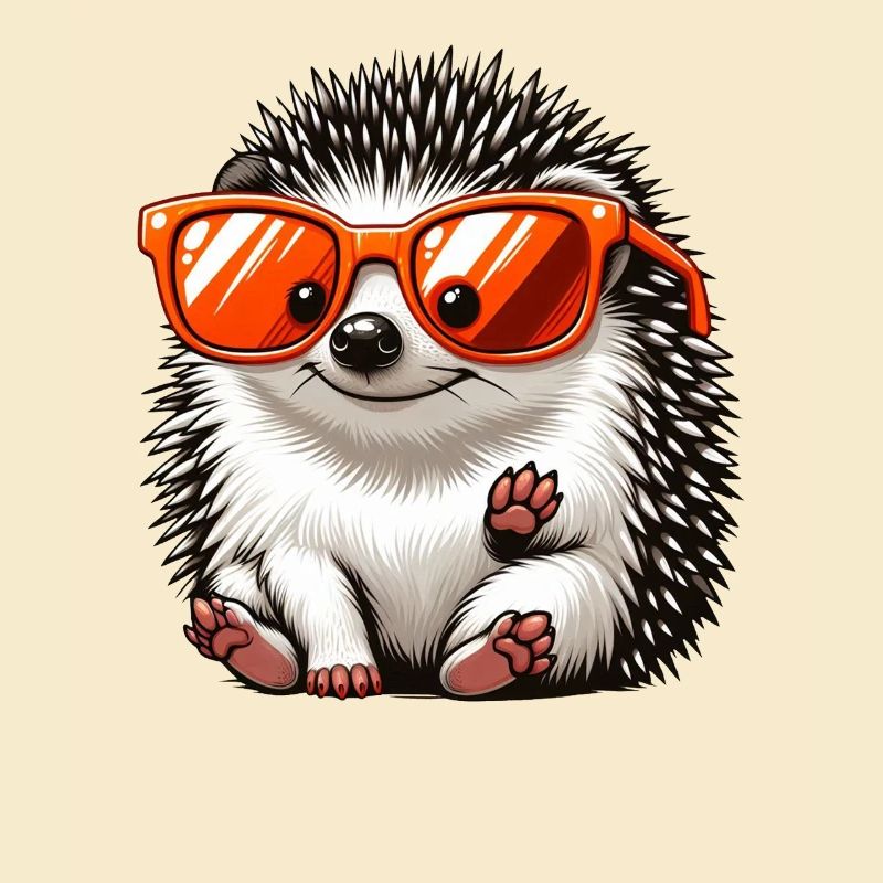 Igel Mit Sonnenbrille Igel Sarkasmus Tierliebhaber