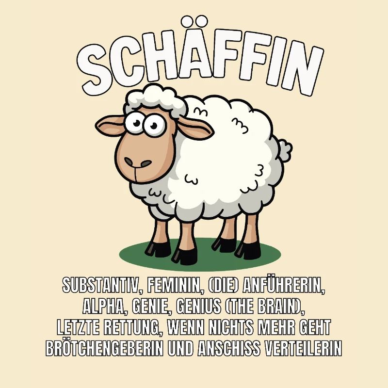 Schäffin - Alpha Schaf mit Sonnenbrille