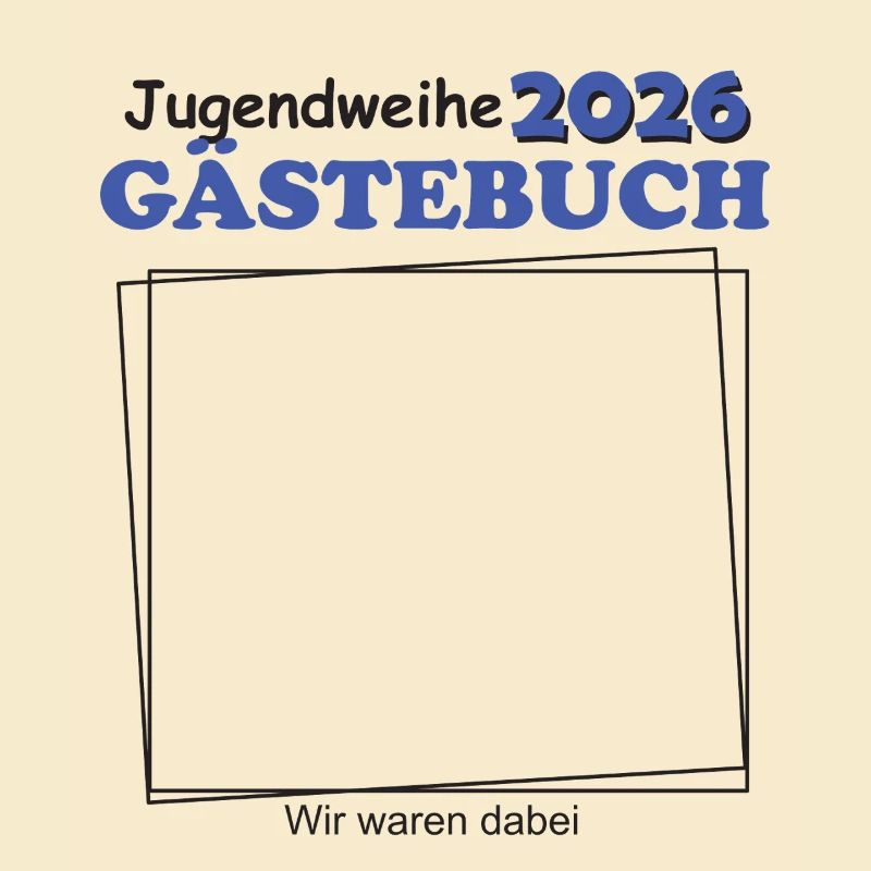 Jugendweihe 2026 Guestbook for Young Boys