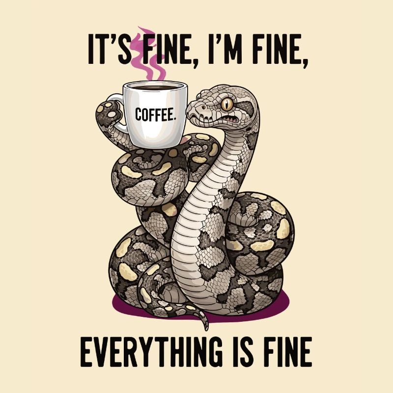 C’est bien dans l’humour fin du serpent du café
