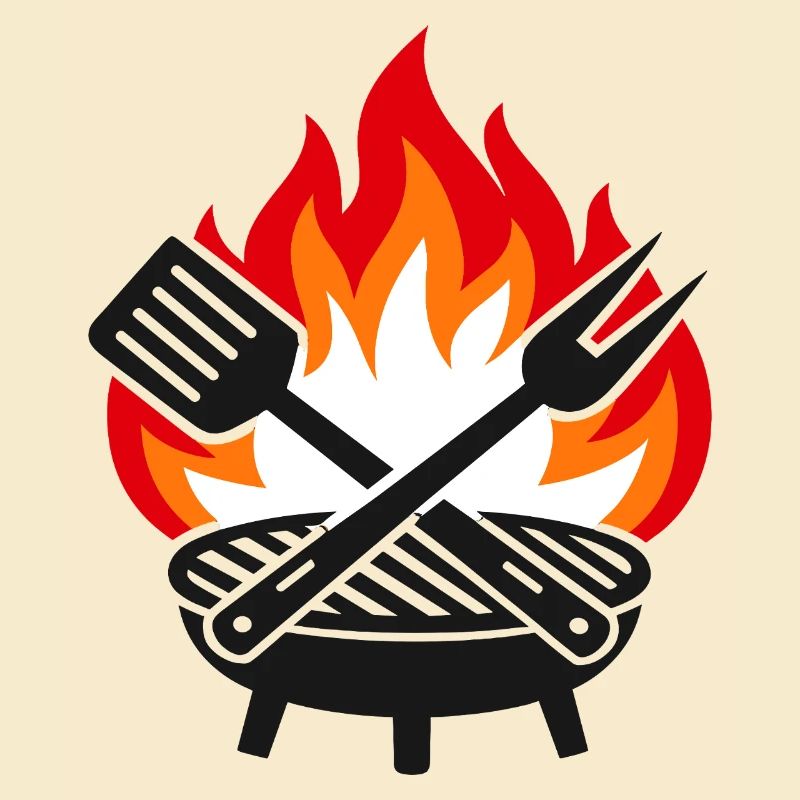 Flame Grill Summer Evening