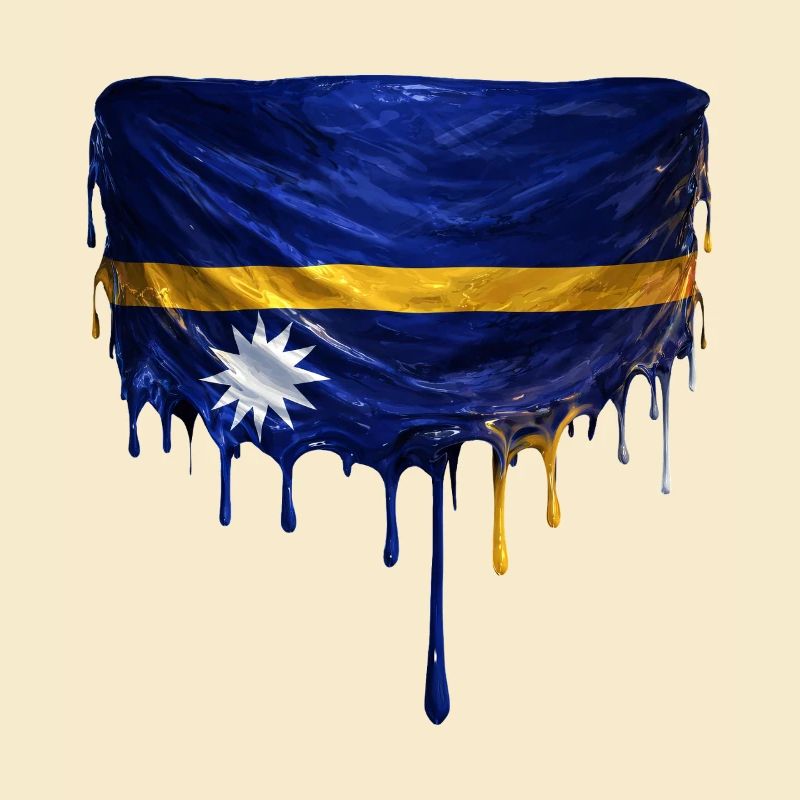 Art de la chute du drapeau Nauru